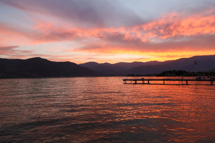 Lake Chelan at Sunset